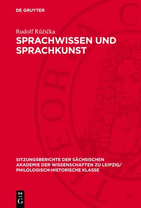 Ružicka / Ružicka |  Sprachwissen und Sprachkunst | Buch |  Sack Fachmedien