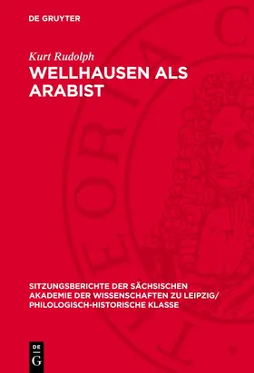 Rudolph |  Wellhausen als Arabist | eBook | Sack Fachmedien