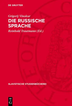 Vinokur / Trautmann |  Die russische Sprache | Buch |  Sack Fachmedien
