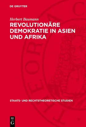Baumann |  Revolutionäre Demokratie in Asien und Afrika | Buch |  Sack Fachmedien
