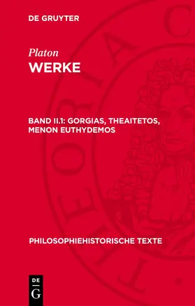 Gorgias, Theaitetos, Menon Euthydemos | Buch |  Sack Fachmedien