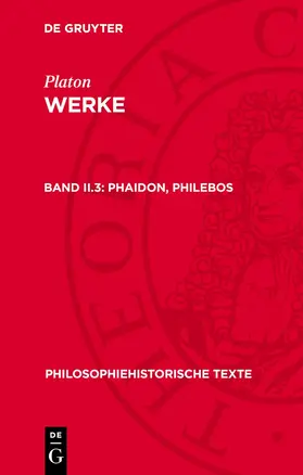 Phaidon, Philebos | Buch | 978-3-11-271474-4 | www.sack.de