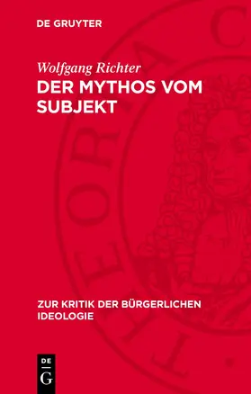 Richter |  Der Mythos vom Subjekt | eBook | Sack Fachmedien