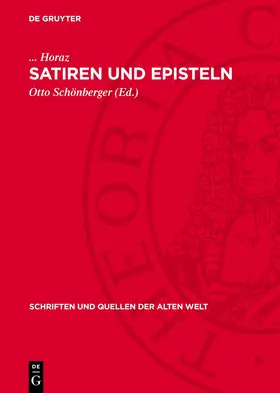Horaz / Schönberger |  Satiren und Episteln | eBook | Sack Fachmedien