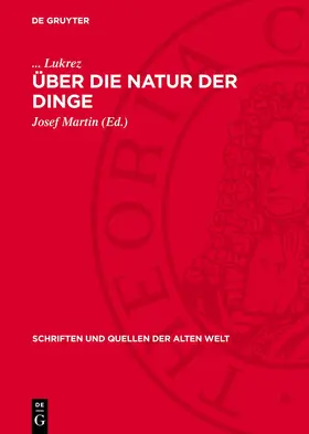 Lukrez / Martin |  Über die Natur der Dinge | eBook | Sack Fachmedien
