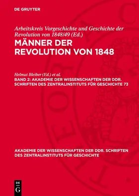Bleiber / Schmidt / Weber |  Männer der Revolution von 1848. Band 2 | eBook | Sack Fachmedien