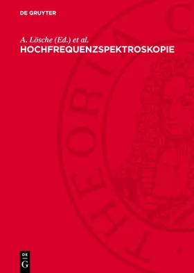 Lösche / Schütz |  Hochfrequenzspektroskopie | eBook | Sack Fachmedien