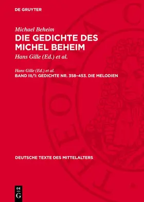 Gille / Spriewald |  Gedichte Nr. 358–453. Die Melodien | eBook | Sack Fachmedien