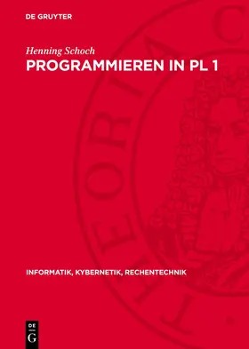 Schoch |  Programmieren in PL 1 | eBook | Sack Fachmedien