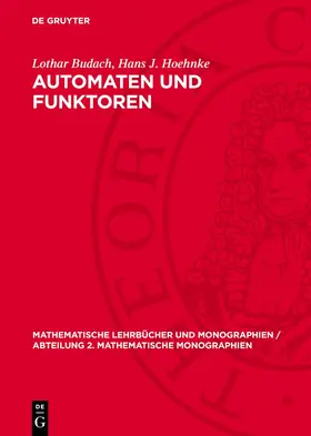 Budach / Hoehnke |  Automaten und Funktoren | eBook | Sack Fachmedien