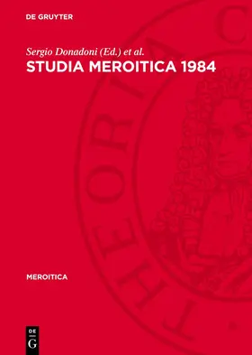 Donadoni / Wenig |  Studia Meroitica 1984 | Buch |  Sack Fachmedien