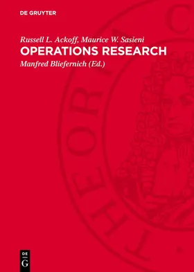 Ackoff / Sasieni / Bliefernich |  Operations research | Buch |  Sack Fachmedien