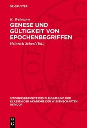 Engelberg / Bahner / Dietze |  Genese und Gültigkeit von Epochenbegriffen | Buch |  Sack Fachmedien