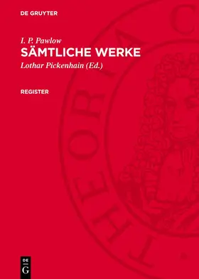 Pickenhain / Pawlow |  Register | eBook | Sack Fachmedien