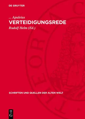 Apuleius / Helm |  Verteidigungsrede | eBook | Sack Fachmedien