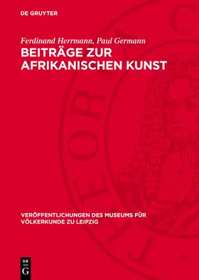 Germann / Herrmann |  Beiträge zur afrikanischen Kunst | Buch |  Sack Fachmedien