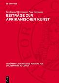 Herrmann / Germann |  Beiträge zur afrikanischen Kunst | Buch |  Sack Fachmedien