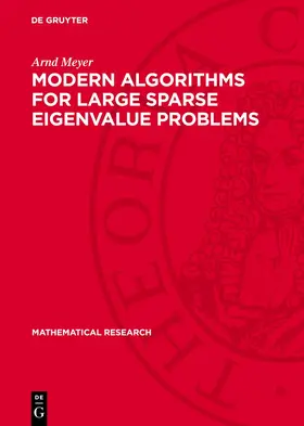 Meyer |  Modern Algorithms for Large Sparse Eigenvalue Problems | eBook | Sack Fachmedien