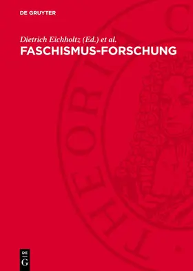 Gossweiler / Eichholtz |  Faschismus-Forschung | Buch |  Sack Fachmedien