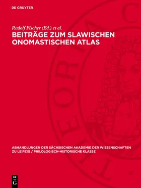Fischer / Eichler | Beiträge zum slawischen onomastischen Atlas | E-Book | www.sack.de