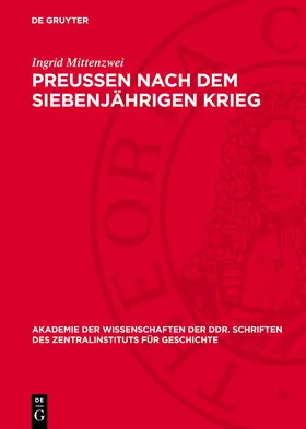 Mittenzwei |  Preußen nach dem Siebenjährigen Krieg | eBook | Sack Fachmedien