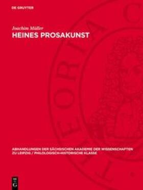 Müller | Heines Prosakunst | Buch | 978-3-11-272290-9 | sack.de