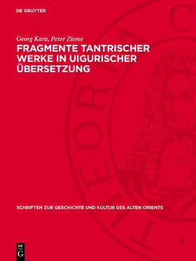 Kara / Zieme |  Fragmente tantrischer Werke in uigurischer Übersetzung | eBook | Sack Fachmedien