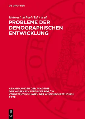 Koziolek / Scheel | Probleme der demographischen Entwicklung | Buch | 978-3-11-272368-5 | www.sack.de