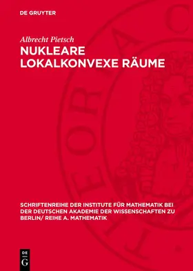 Pietsch |  Nukleare lokalkonvexe Räume | Buch |  Sack Fachmedien