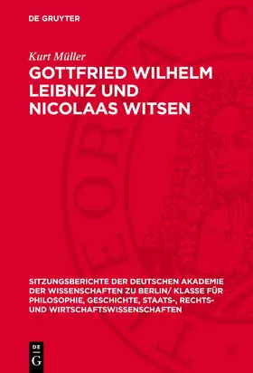 Müller |  Gottfried Wilhelm Leibniz und Nicolaas Witsen | eBook | Sack Fachmedien