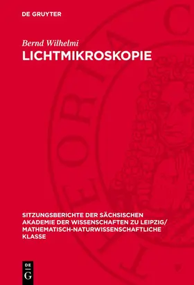 Wilhelmi |  Lichtmikroskopie | Buch |  Sack Fachmedien
