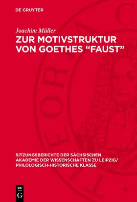 Müller |  Zur Motivstruktur von Goethes „Faust“ | eBook | Sack Fachmedien