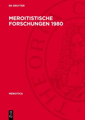  Meroitistische Forschungen 1980 | eBook | Sack Fachmedien