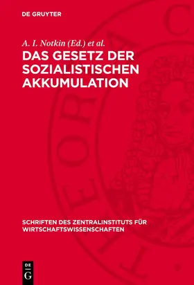 Notkin / Maier |  Das Gesetz der sozialistischen Akkumulation | eBook | Sack Fachmedien