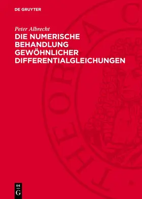 Albrecht |  Die numerische Behandlung gewöhnlicher Differentialgleichungen | Buch |  Sack Fachmedien
