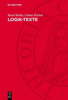 Berka / Kreiser |  Logik-Texte | eBook | Sack Fachmedien