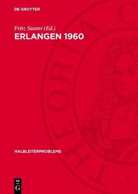 Sauter |  Erlangen 1960 | eBook | Sack Fachmedien