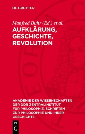 Buhr / Förster | Aufklärung, Geschichte, Revolution | Buch | 978-3-11-273270-0 | www.sack.de