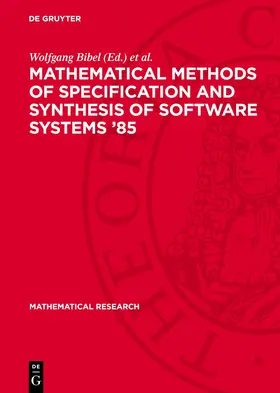 Bibel / Jantke |  Mathematical Methods of Specification and Synthesis of Software Systems ‘85 | eBook | Sack Fachmedien