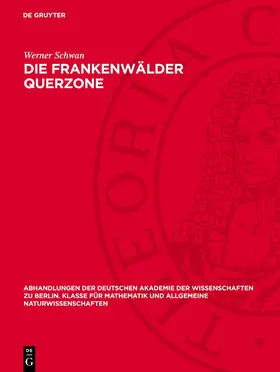 Schwan |  Die Frankenwälder Querzone | eBook | Sack Fachmedien