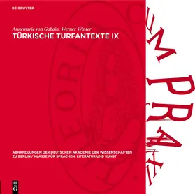 Gabain / Winter | Türkische Turfantexte IX | E-Book | sack.de