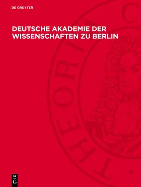 Gruyter | Deutsche Akademie der Wissenschaften zu Berlin | E-Book | www.sack.de