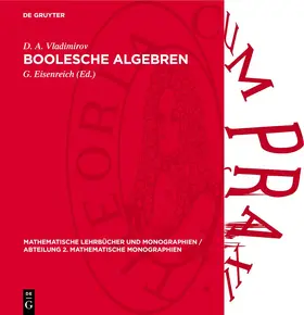Vladimirov / Eisenreich |  Boolesche Algebren | Buch |  Sack Fachmedien