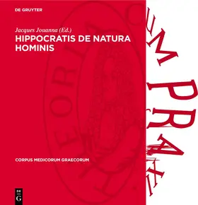 Jouanna |  Hippocratis De Natura Hominis | Buch |  Sack Fachmedien