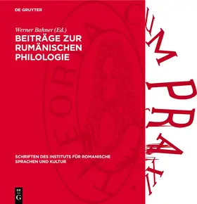 Bahner |  Beiträge zur rumänischen Philologie | eBook | Sack Fachmedien