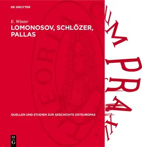 Winter |  Lomonosov, Schlözer, Pallas | Buch |  Sack Fachmedien