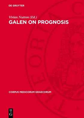 Nutton |  Galen on Prognosis | Buch |  Sack Fachmedien