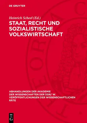 Scheel |  Staat, Recht und sozialistische Volkswirtschaft | eBook | Sack Fachmedien