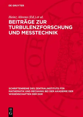 Ahrens / Koch / Matthes |  Beiträge zur Turbulenzforschung und Messtechnik | Buch |  Sack Fachmedien