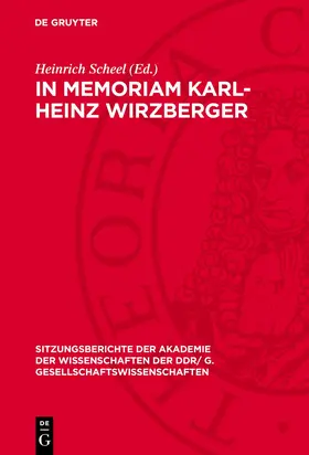 Scheel |  In memoriam Karl-Heinz Wirzberger | eBook | Sack Fachmedien